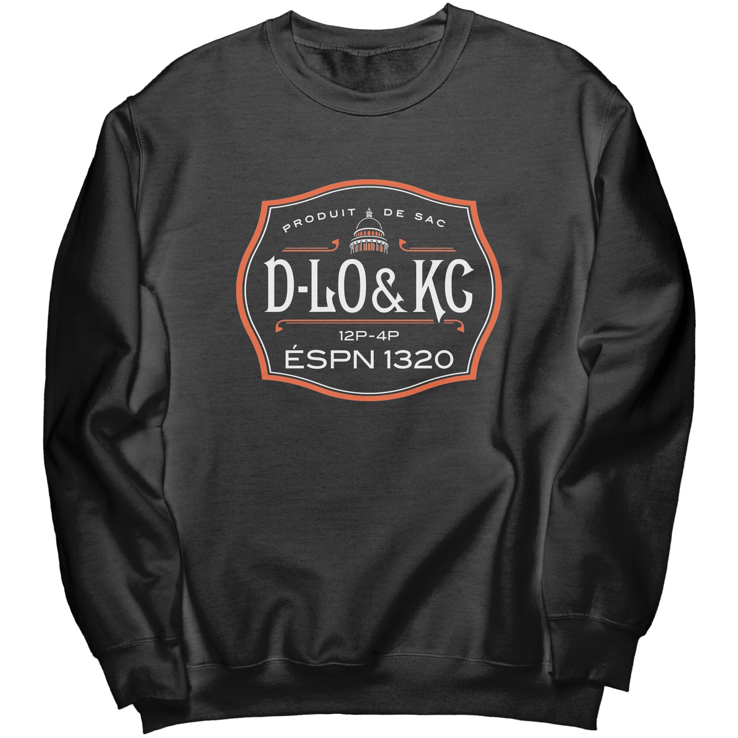 Giants Orange: Black Bottle Crewneck