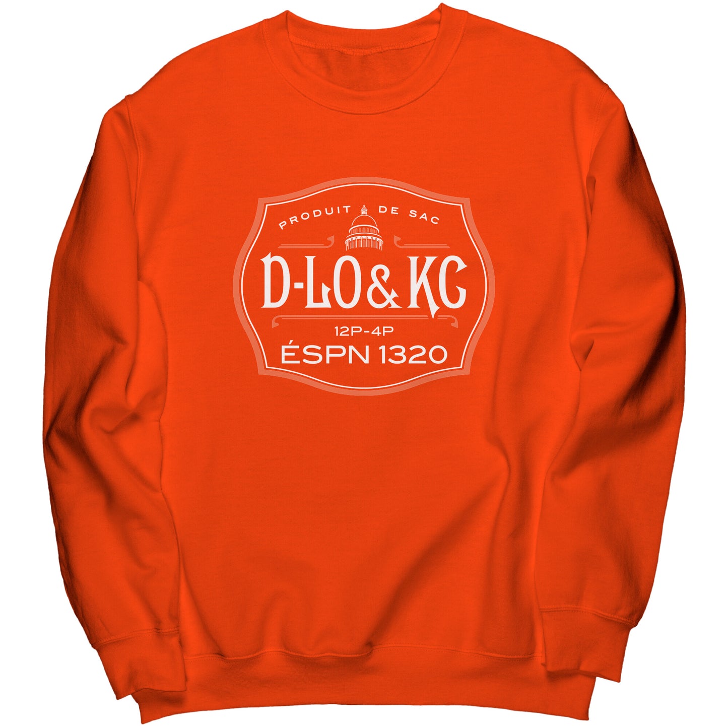 Giants Orange: Black Bottle Crewneck