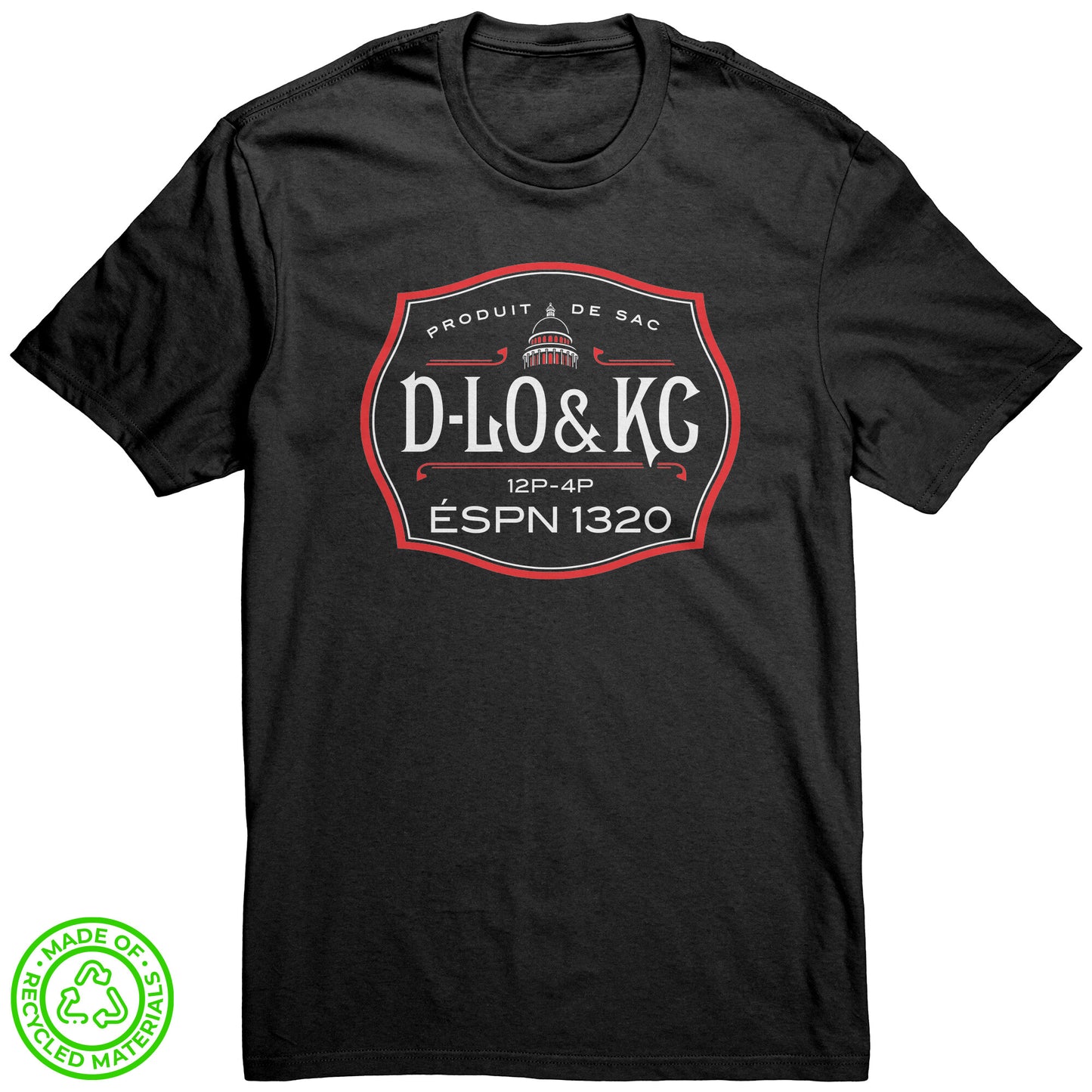 Premium Tee: Black Bottle Red