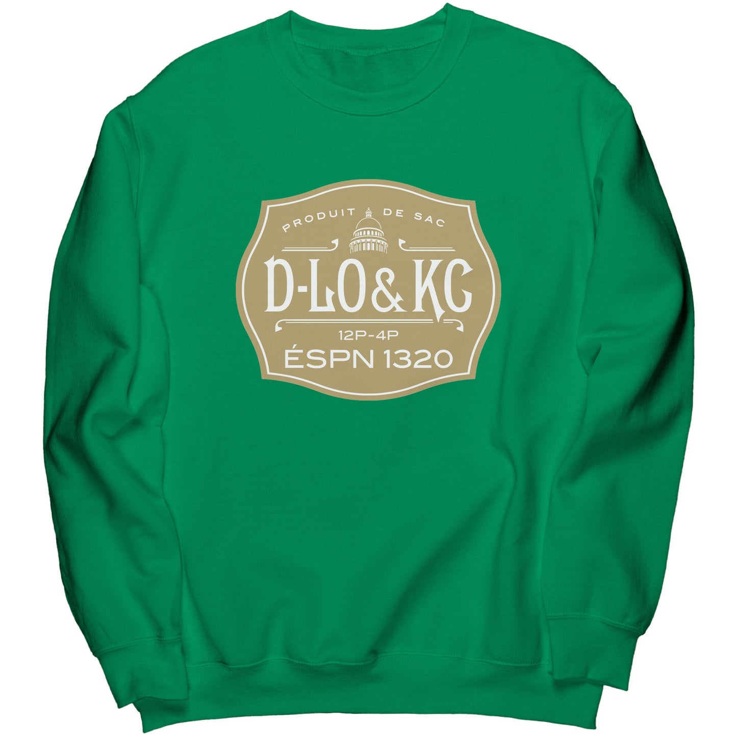 Celtics Luxe: Black Bottle Crewneck