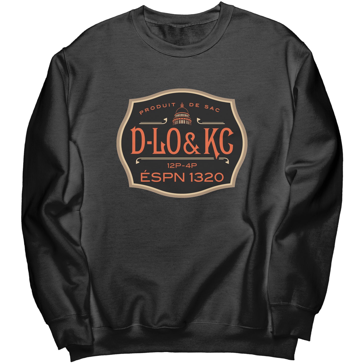 Giants Orange Luxe: Black Bottle Crewneck