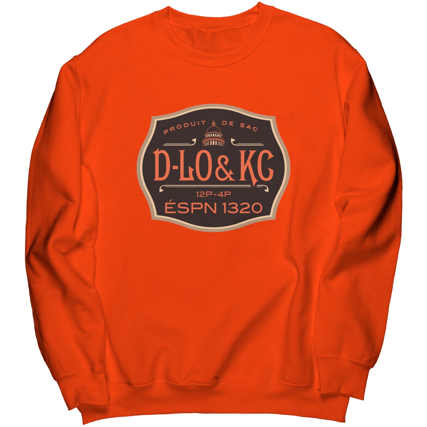 Giants Orange Luxe: Black Bottle Crewneck