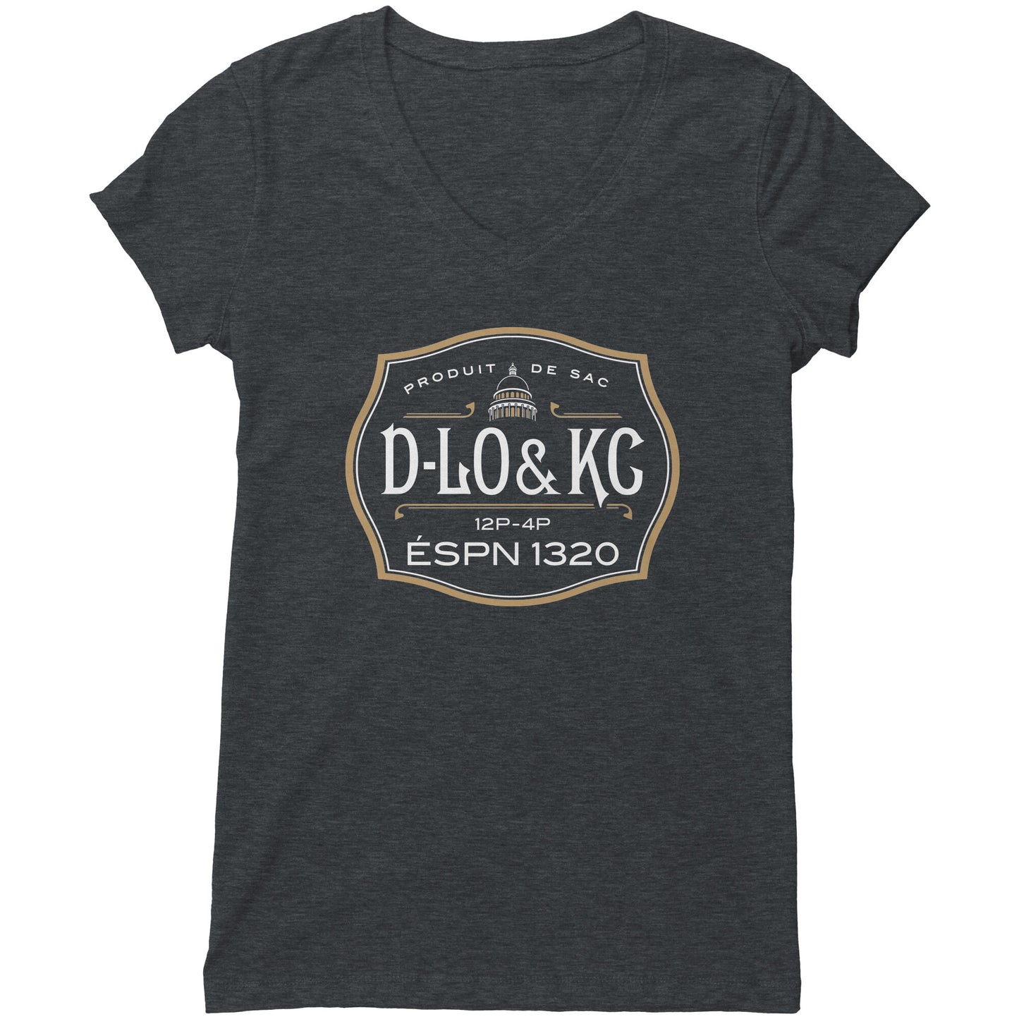 Gold: Black Bottle Girls V-Neck