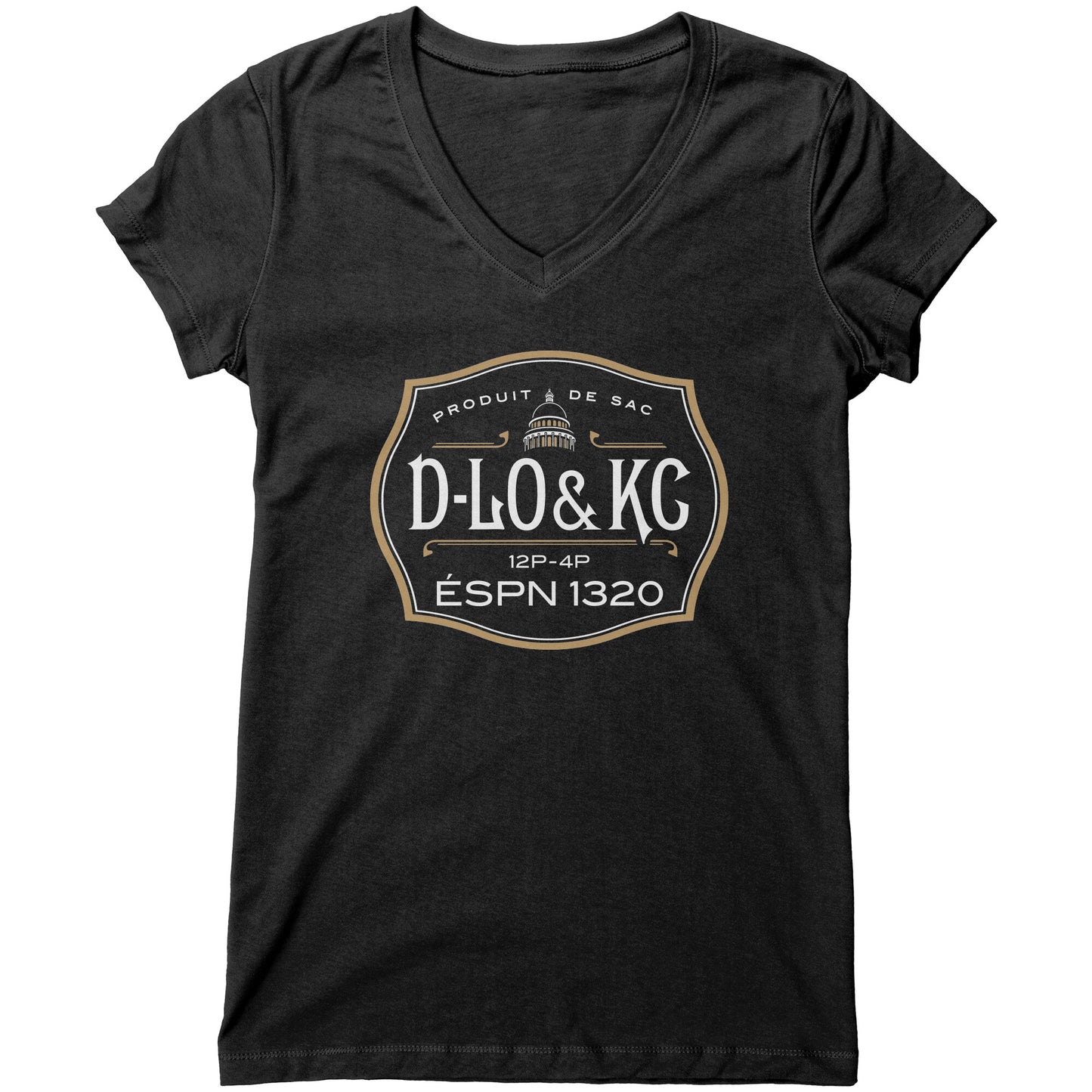 Gold: Black Bottle Girls V-Neck