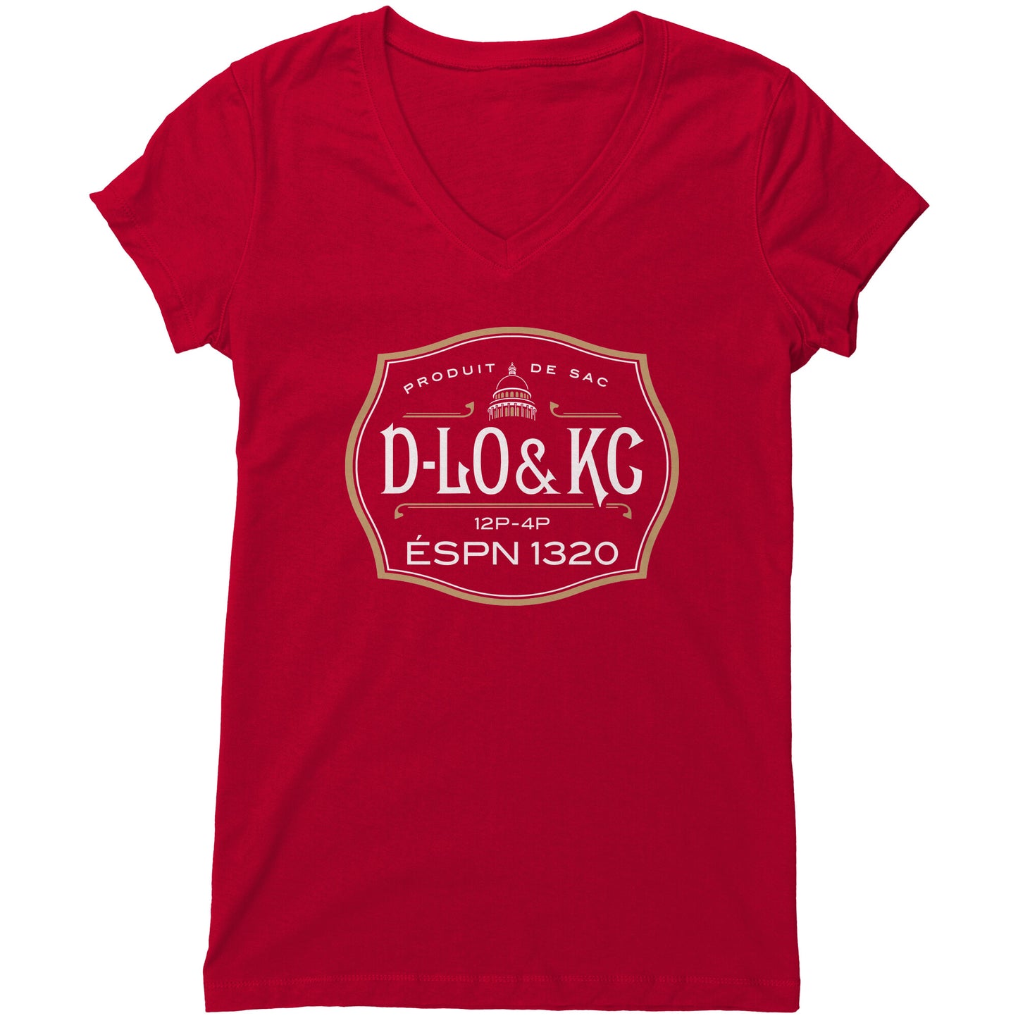 Gold: Black Bottle Girls V-Neck
